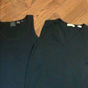 Two cashmere tanks